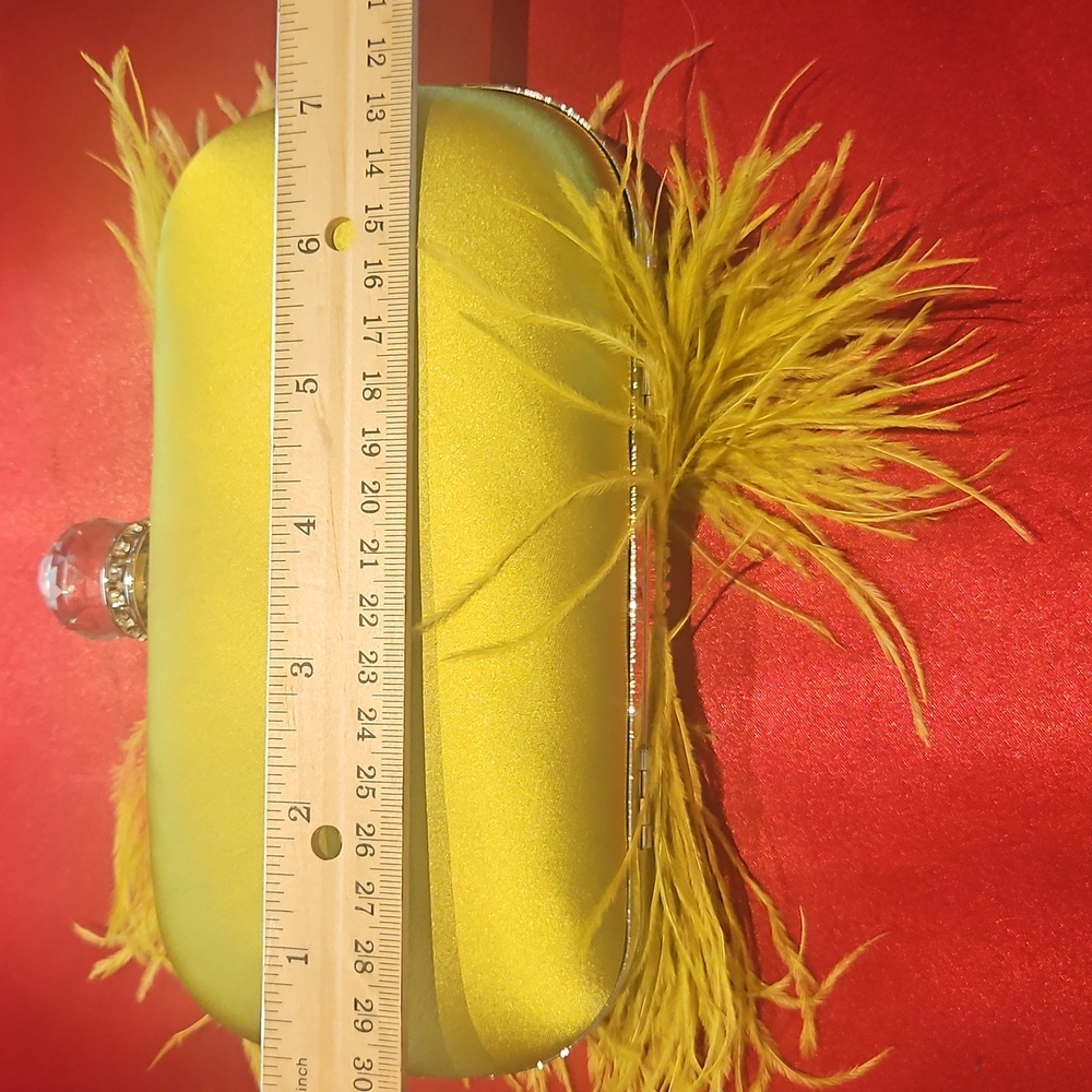 Ostrich Feathered Mini Evening Bag - Picture 8 of 10